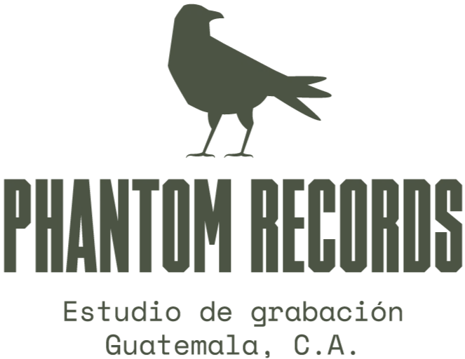 Logo Phantom Records. Estudio de Grabación Guatemala, C.A.